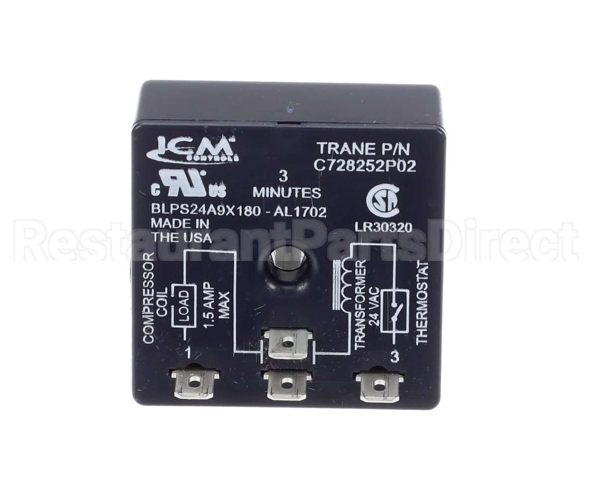 RLY01634 Trane Relay; Time Delay, Sp, 3 Min, .5 Amp, 24