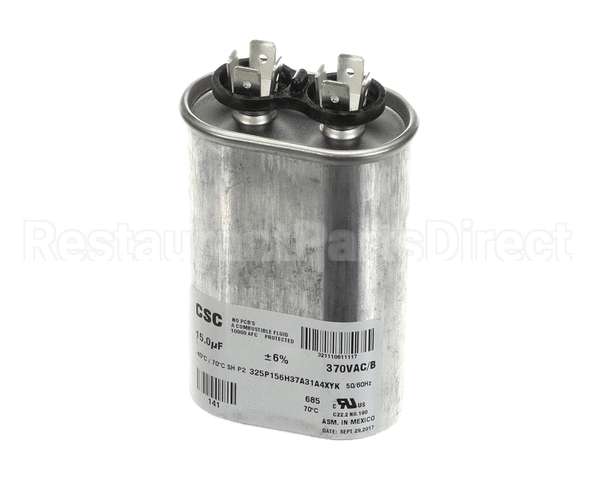 S1-02425900000 York Single Run Capacitor, 15Mfd,370V,Oval