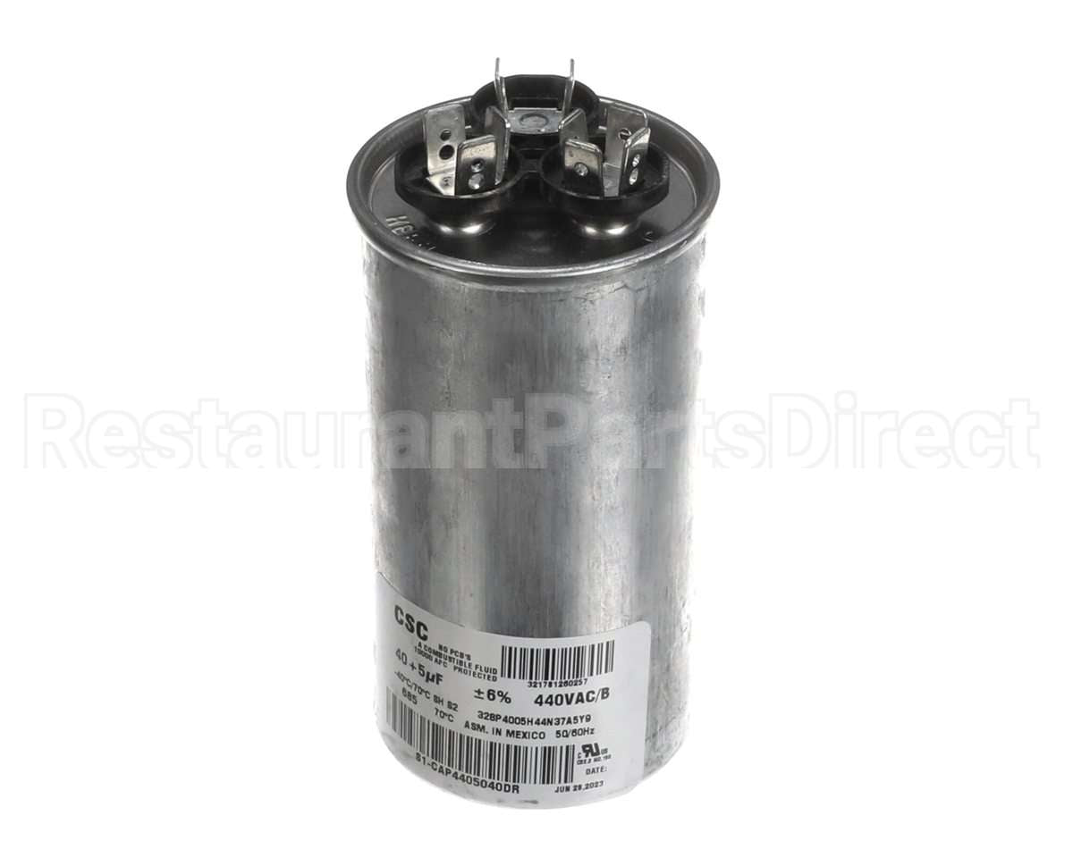 S1-CAP4405040DR York Capacitor,Run Dual,40/5Mfd,440V,Round
