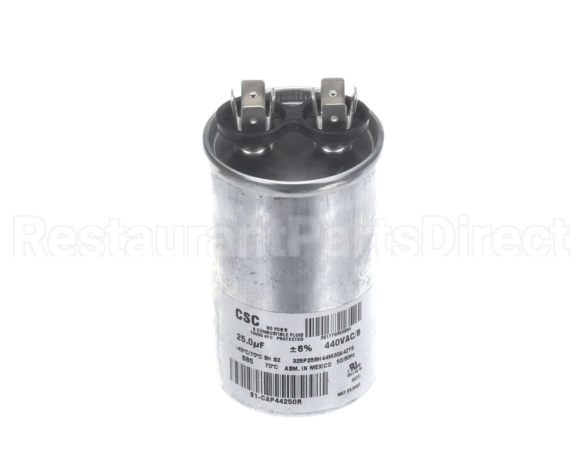 S1-CAP44250R York Capacitor,Run Single,25Mfd,440V,Round