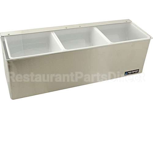 SJB6183L Compatible San Jamar Tray, Chilled Condiment, 3 Qt