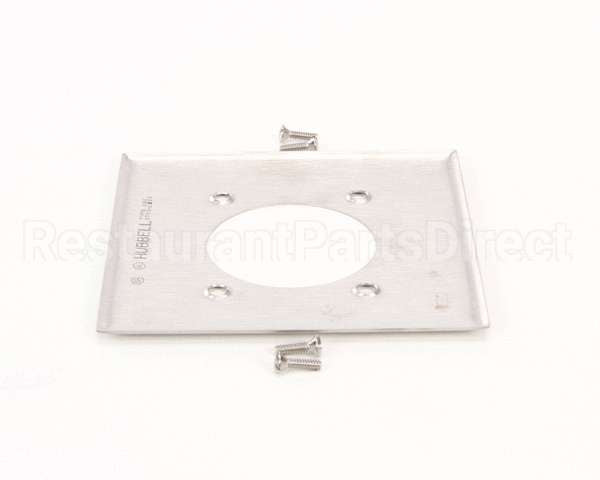 SS703 Hubbell Lighting Cover 2 Gang 2.156" Hole Ss