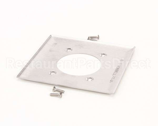 SS703 Hubbell Lighting Cover 2 Gang 2.156" Hole Ss