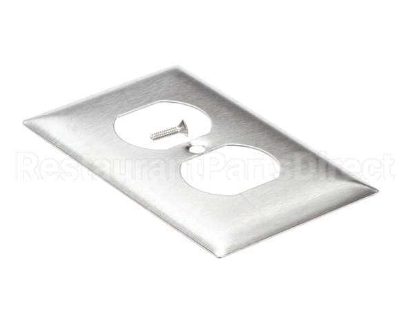 SS8 Hubbell Lighting Wall Plate Ss 1 Gang Dup Recpt
