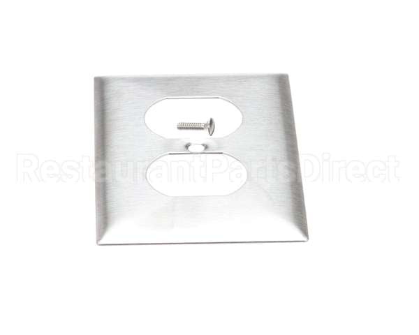 SS8 Hubbell Lighting Wall Plate Ss 1 Gang Dup Recpt