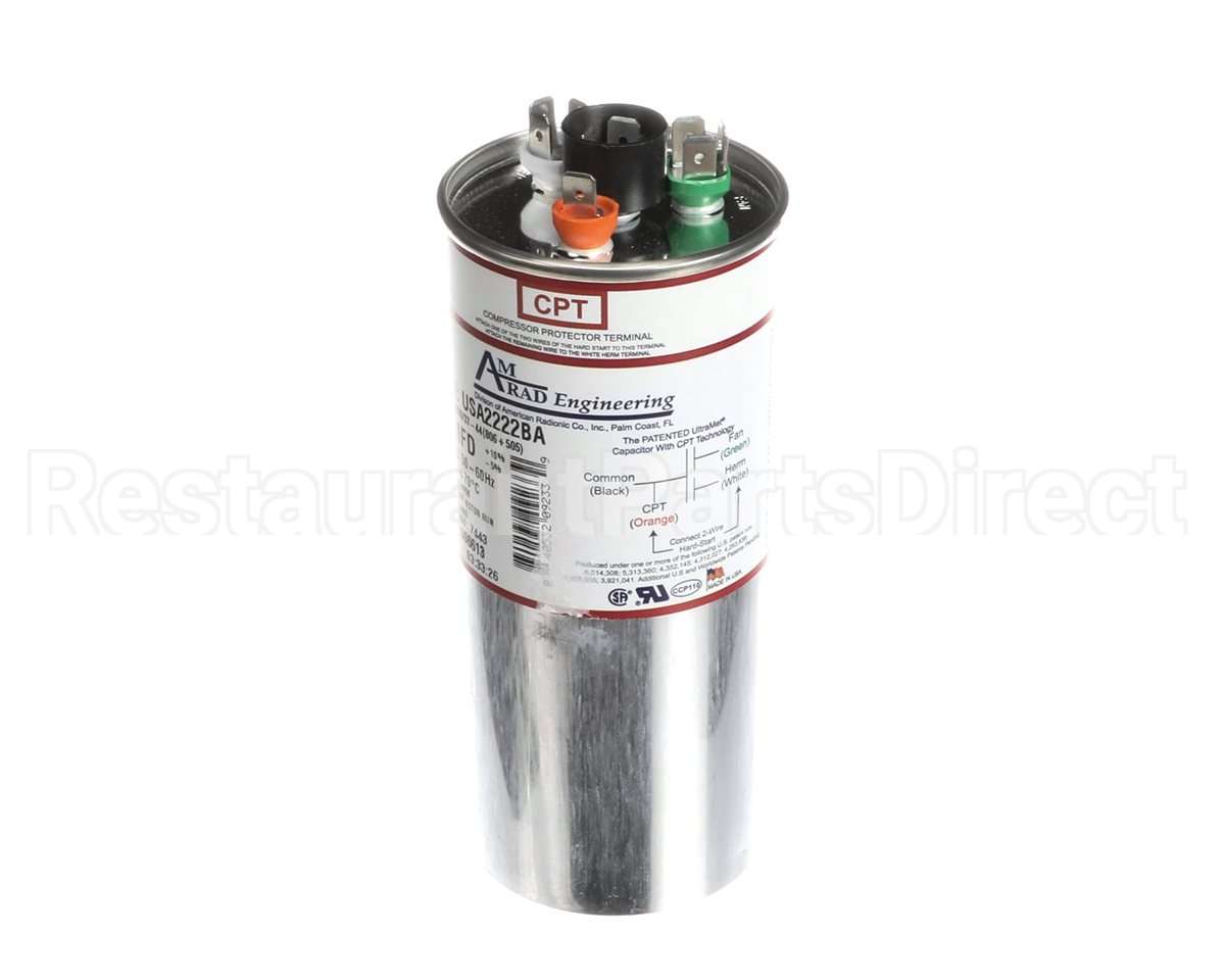 USA2222BA Trane Capacitor; 80/5Mfd 370/440V Rnd Usa Made
