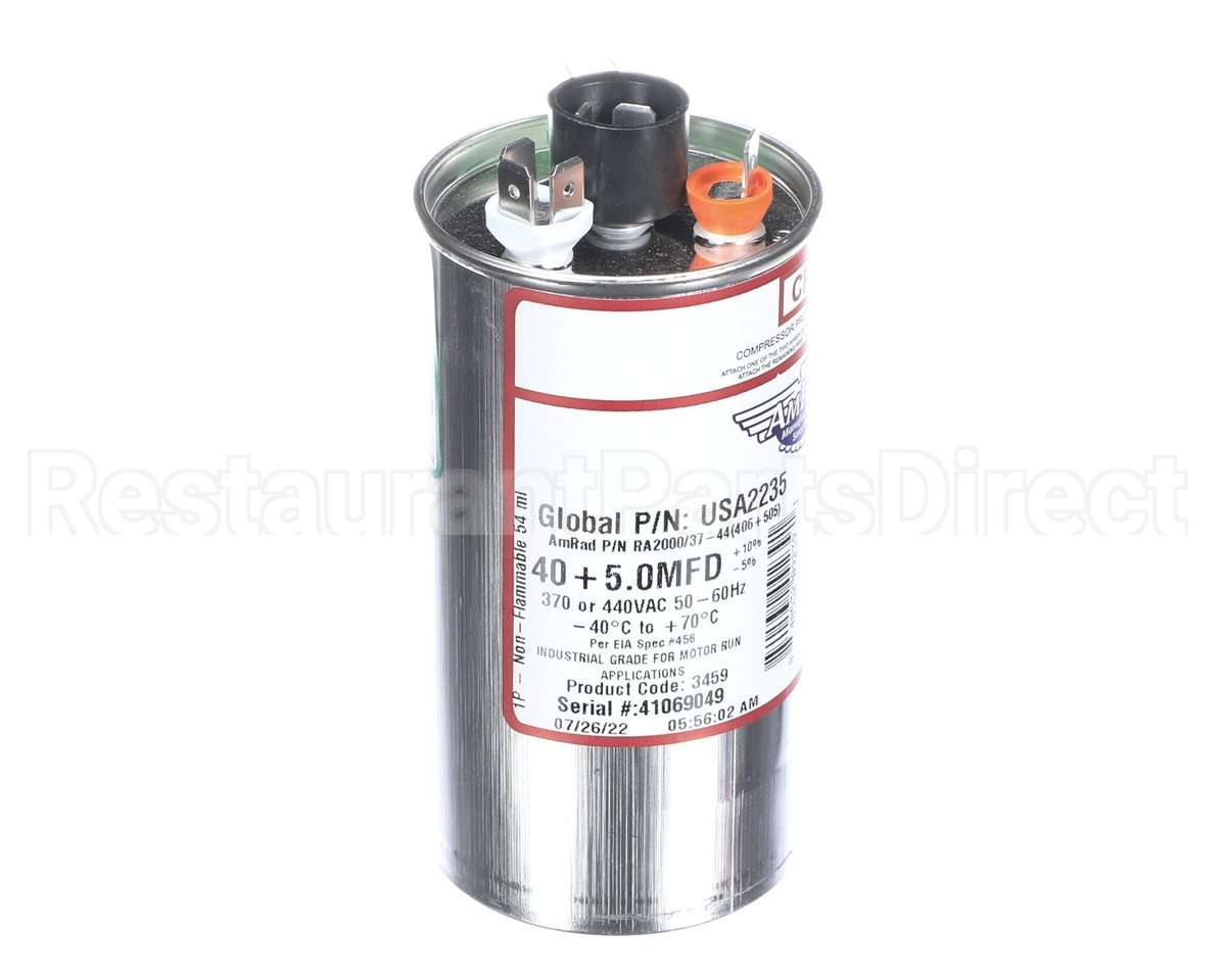 USA2235 Trane Capacitor; 40/5Mfd 370/440V Rnd Usa Made