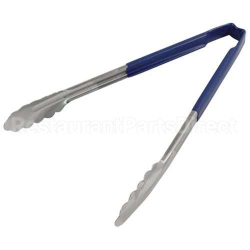 VOL4781230 Compatible Vollrath Tong Blue/Ss 12 In Scallop Grip
