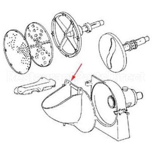VS99D Compatible Midwest Appliance Parts Door Shredder Attach