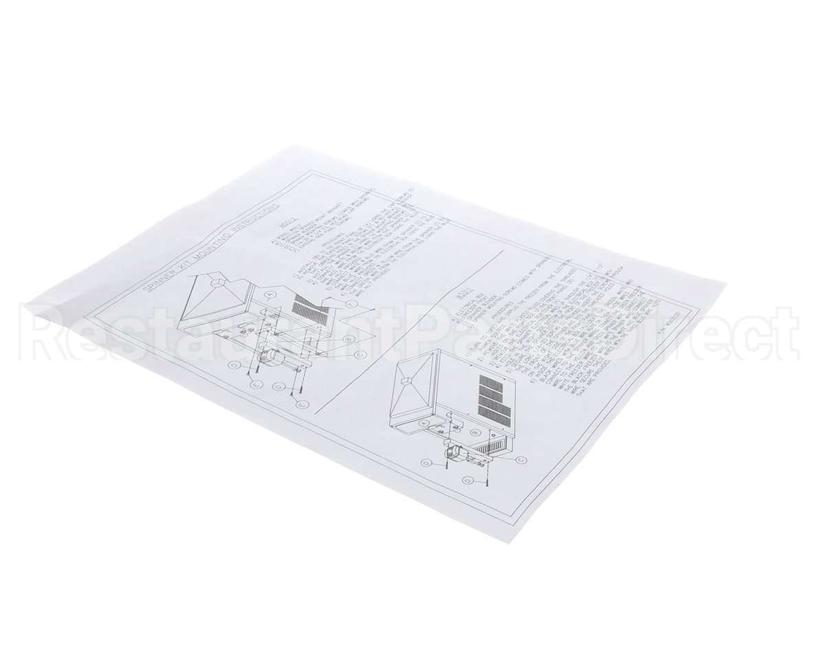 W0600120 Grindmaster Cecilware Instruction Sheet,Spinner Kit