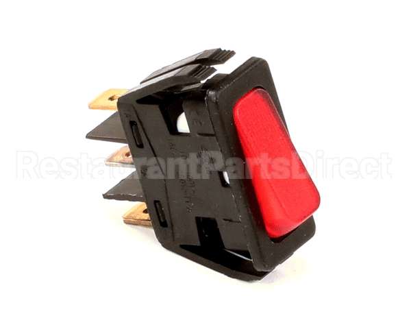 WC-166 Wilbur Curtis Switch, Warmer (Red) 250V Neon