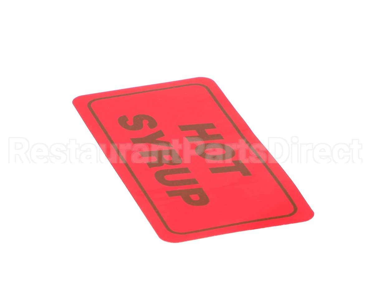 WC-3860 Wilbur Curtis Label, Hot Syrup