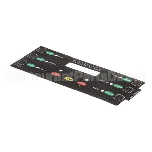 WC-39440 Compatible Curtis Label/Overlay, Ucm, 3-Batch, Gem Ts
