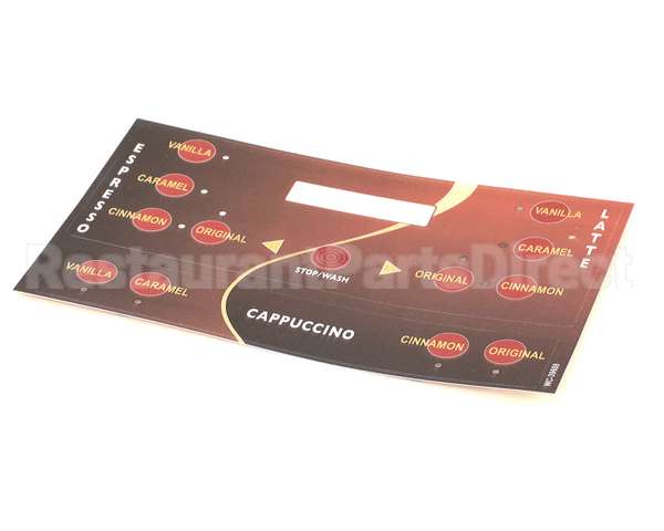 WC-39608 Wilbur Curtis Label, Ucm Overlay Expr