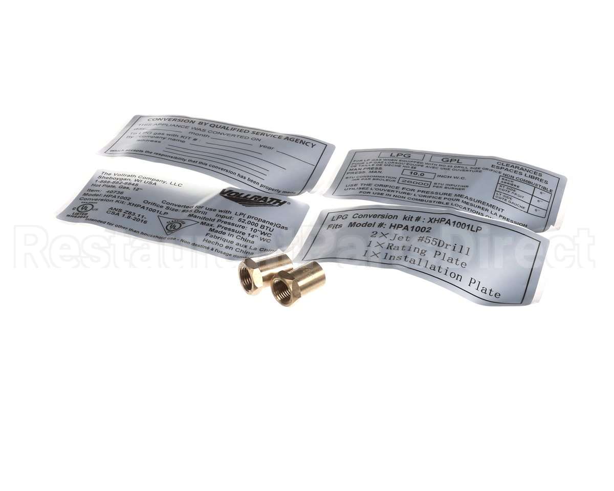 XHPA1001LP Vollrath Conversion Kit