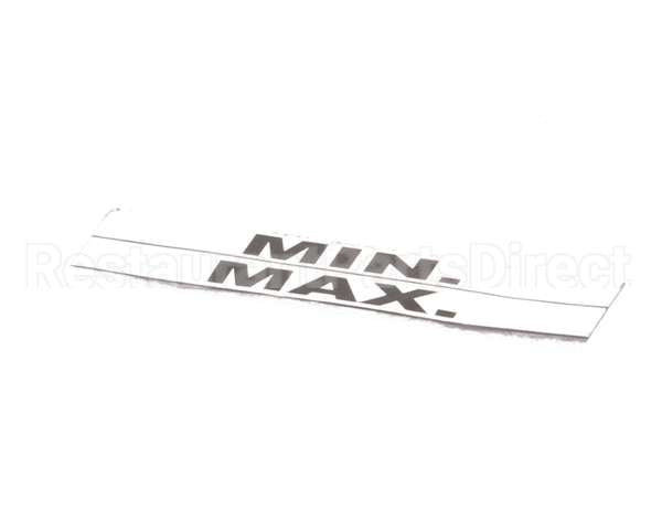 Z000558 Groen Label Maximum Minimum