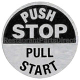 00-291475 Compatible Hobart Label - Start/Stop