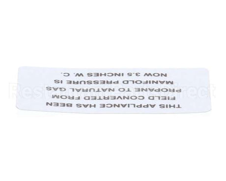 00-421727-00002 Vulcan Hart Plate,Propane To Natural Gas