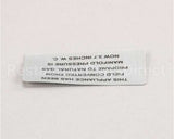 00-421727-00003 Vulcan Hart Plate,Propane To Natural Gas