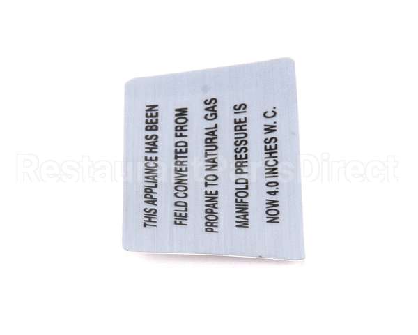00-421727-00004 Vulcan Hart Plate,Propane To Natural Gas