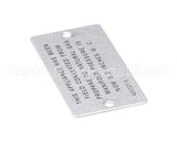 00-421727-00005 Vulcan Hart Plate,Propane To Natural Gas