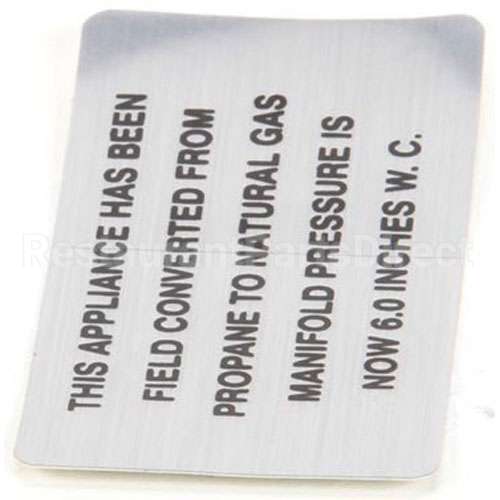 00-421727-00006 Compatible Vulcan Propane To Np Plate