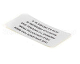 00-421727-00006 Vulcan Hart Plate,Propane To Natural Gas