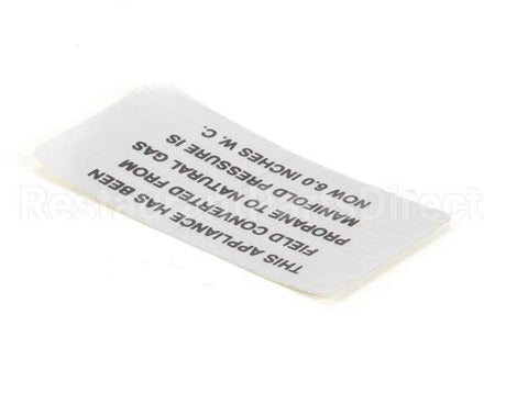00-421727-00006 Vulcan Hart Plate,Propane To Natural Gas