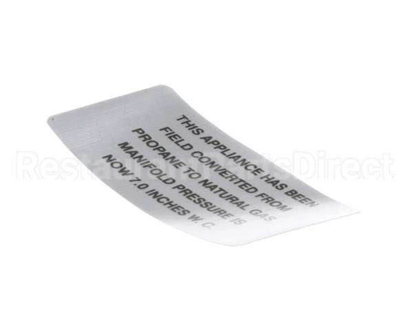00-421727-00007 Vulcan Hart Plate,Propane To Natural Gas