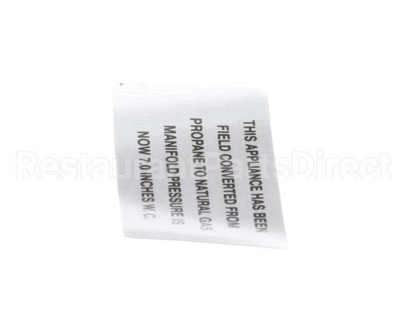 00-421727-00007 Vulcan Hart Plate,Propane To Natural Gas