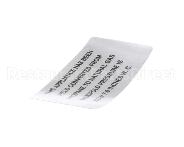 00-421727-00007 Vulcan Hart Plate,Propane To Natural Gas