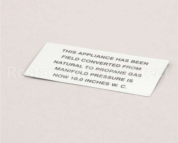 00-421727-00009 Vulcan Hart Plate,Natural To Propane Gas