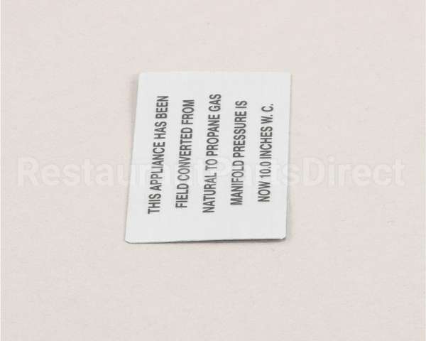 00-421727-00009 Vulcan Hart Plate,Natural To Propane Gas