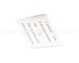 00-421727-00015 Vulcan Hart Label,Conversion (Gas) Blank