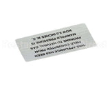 00-421727-00016 Hobart Plate,Propane To Nat Gas (5.0)