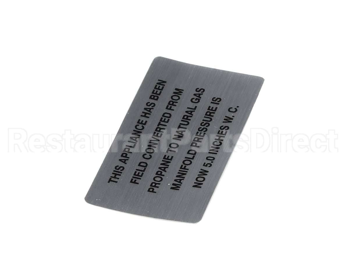 00-421727-00016 Hobart Plate,Propane To Nat Gas (5.0)
