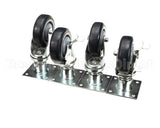 00-421893-000G1 Vulcan Hart Plate Mount Caster Kit, 4 Casters
