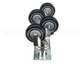 00-421893-000G1 Vulcan Hart Plate Mount Caster Kit, 4 Casters