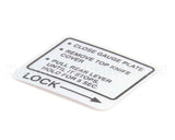 00-437239 Hobart Label,Instruction