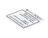 00-437239 Hobart Label,Instruction