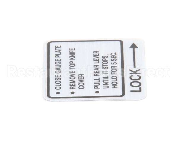 00-437239 Hobart Label,Instruction