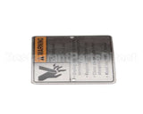 00-438131-054-2 Hobart Label,Warning