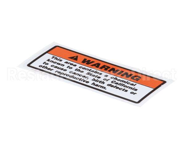 00-438131-061-2 Hobart Label,California Warning