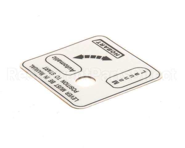 00-478274 Hobart Label,Auto/Man (Domestic)