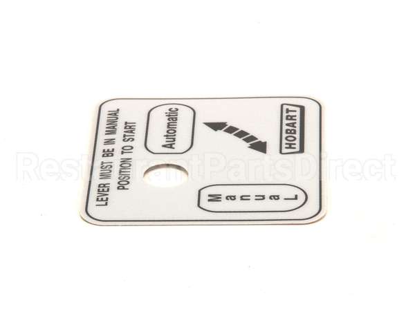 00-478274 Hobart Label,Auto/Man (Domestic)