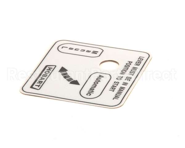 00-478274 Hobart Label,Auto/Man (Domestic)