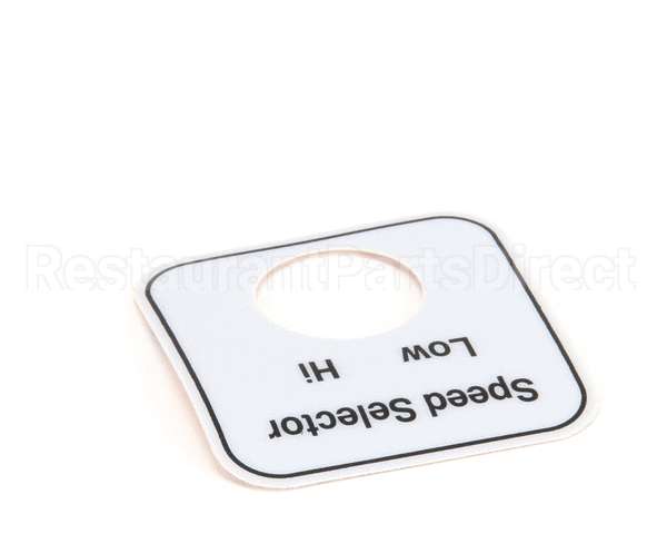 00-478296 Hobart Label,Speed Select (Domestic)