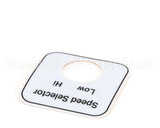 00-478296 Hobart Label,Speed Select (Domestic)