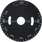 00-498037-0000A Compatible Hobart Plate, Temp Dial, 200-550F