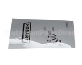 00-811835 Hobart Label,Control Panel Logo